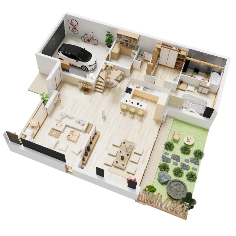 Plan 3D Casa Studio